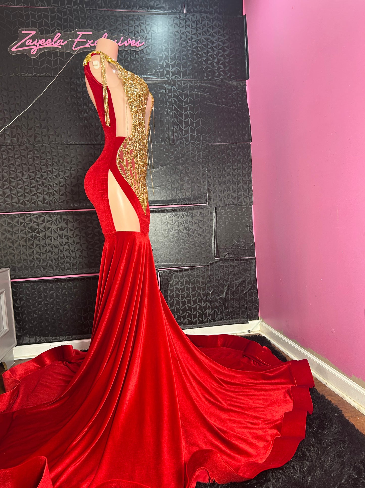 Red prom dress