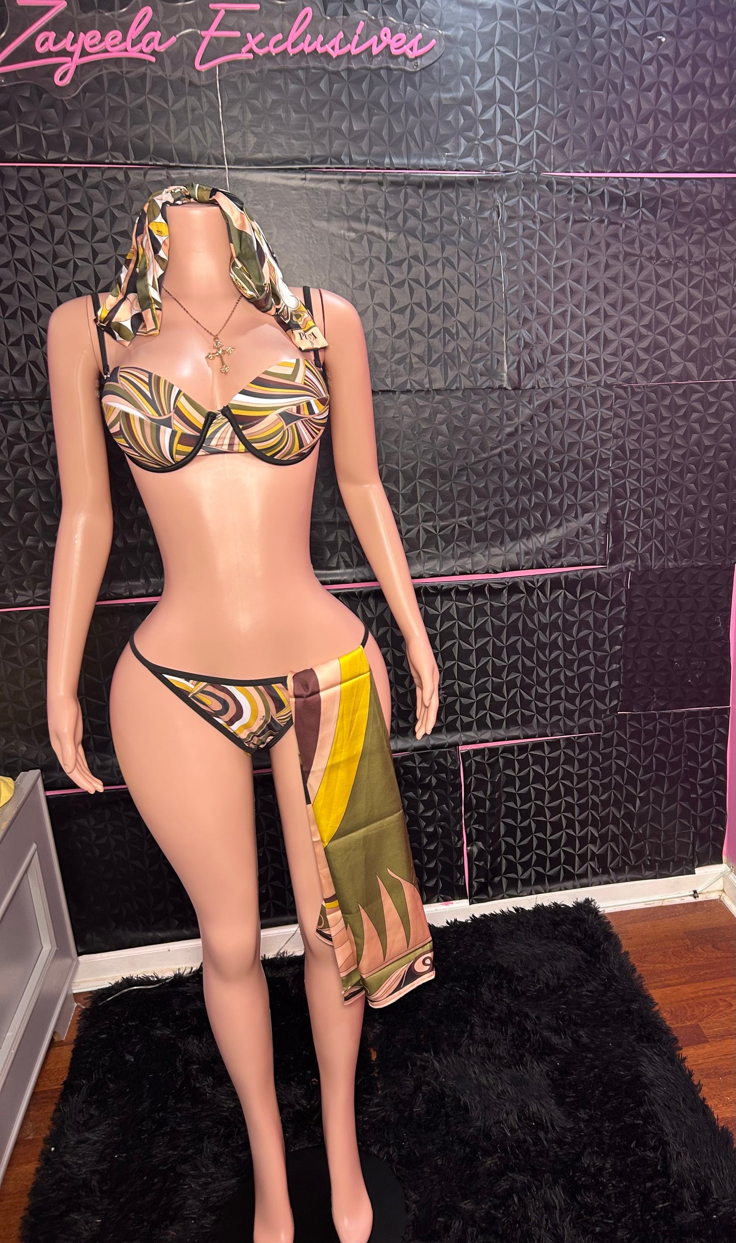 Nude Glow Bikini 3 Piece Set