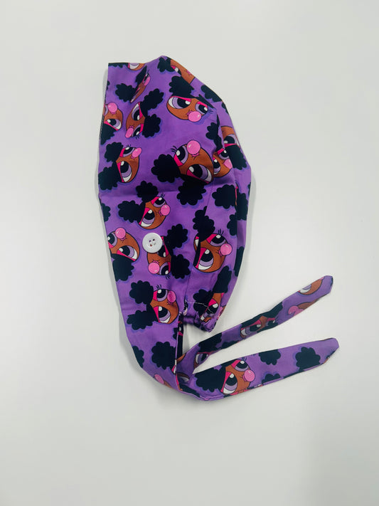 Bubble popping scrub cap