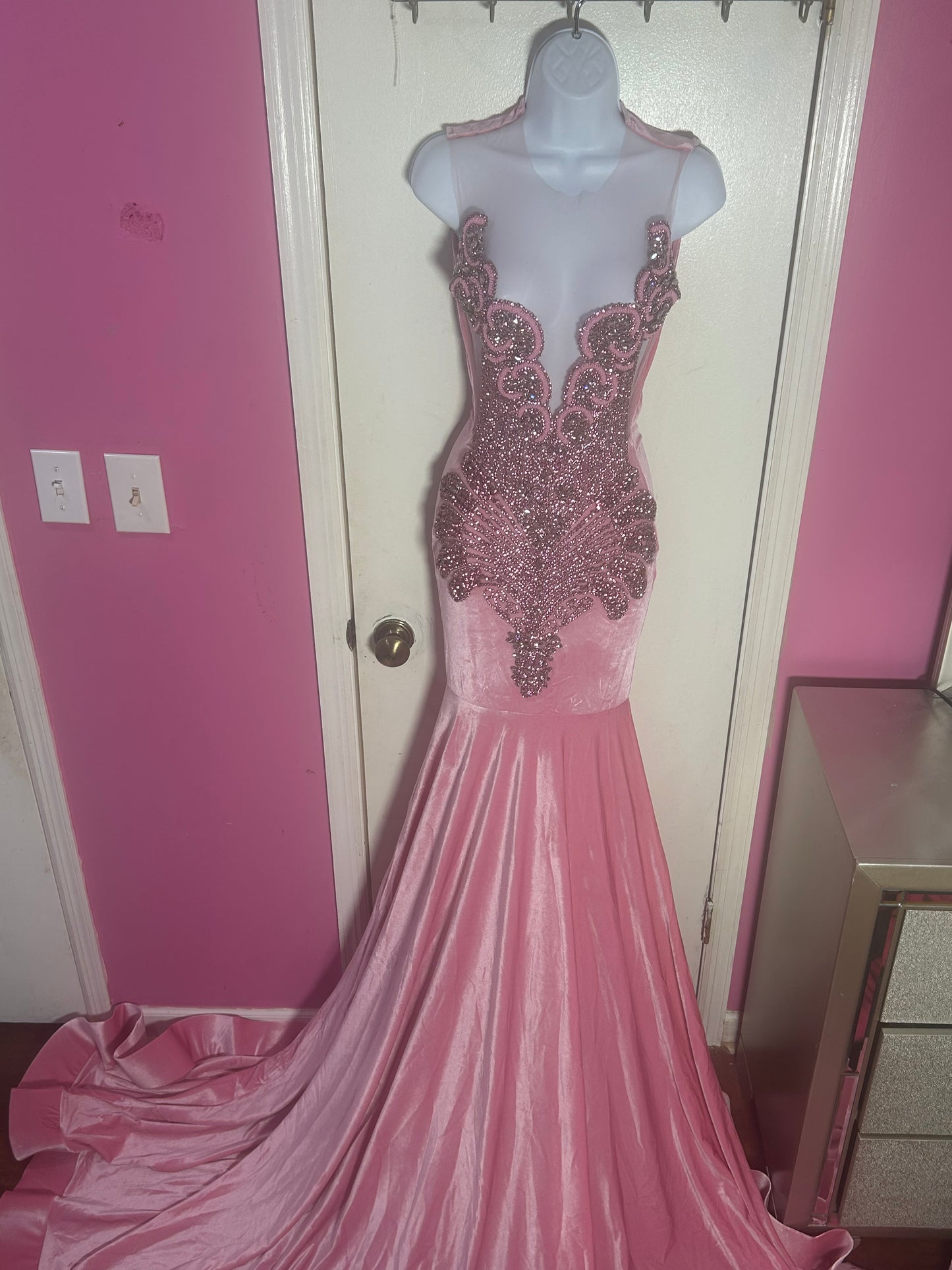 Pink prom dress