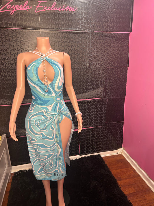 Ocean Baddie 3 Piece Set W/ Wrap + Headband