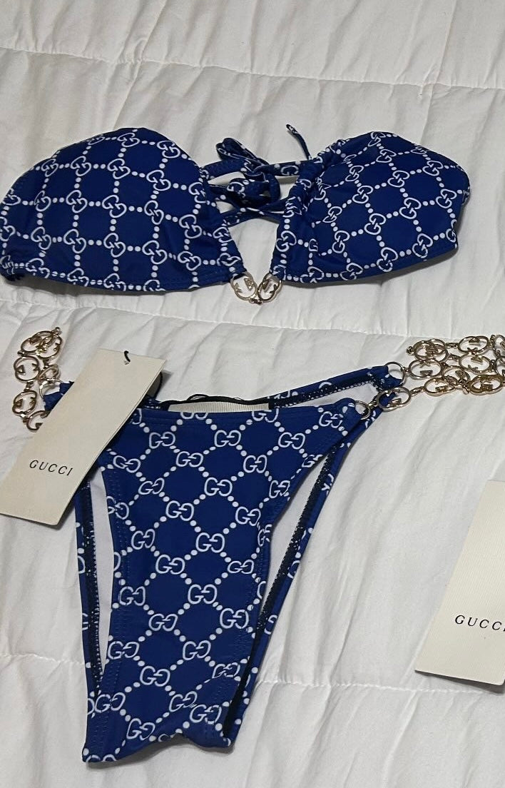 Blue swimsuit