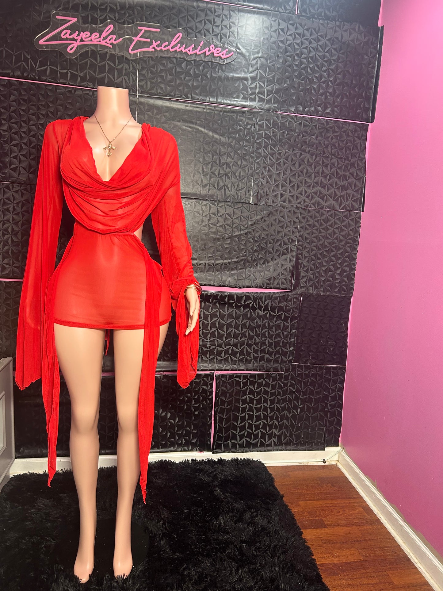 Pretty in Luxe Mesh Dress